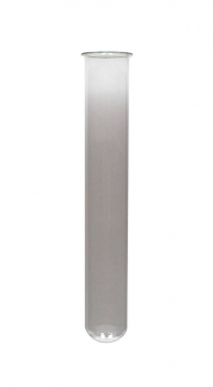 Reagenzglas 160x24mm, klar transparent, Mündung 22mm  Lieferung ohne Korken, bitte bei Bedarf separat bestellen.